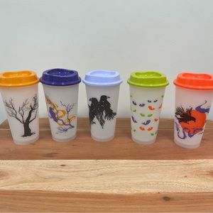 Starbucks Glow in the Dark Halloween Hot Cups (5-Pack) (16 oz)